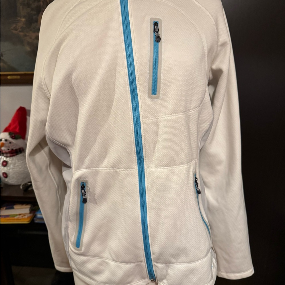 Eddie Bauer White and Blue Jacket